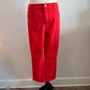 Chico's So Slimming Girlfriend Orange Jean pants Size 10